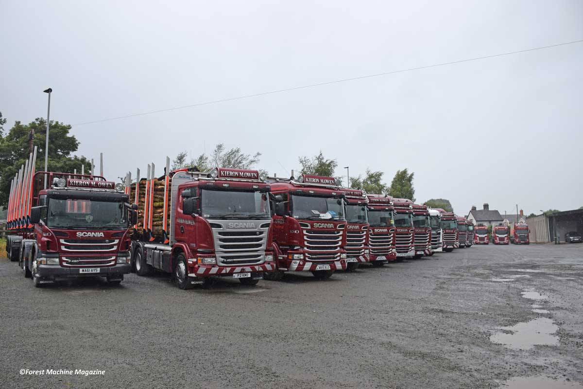 Kieron-Owens-Fleet-of-Timber-Lorries-in-the-yard