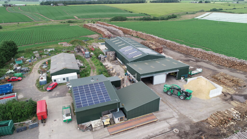 Aerial view of Angus Biomass