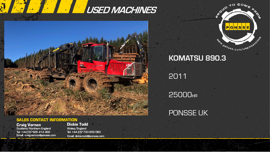 Latest Forestry Equipment for sale - Komatsu 890.3