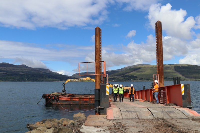 Scottish Forestry - Floating pier at Mull