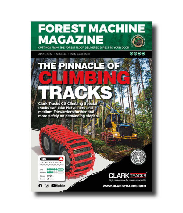 Forest Machine Magazine Front Cover - Issue 34 - Clark Tracks