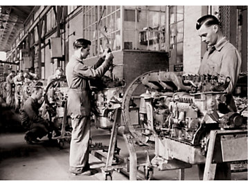 Perkins Engines: Assembly line in the original Queen Street factory