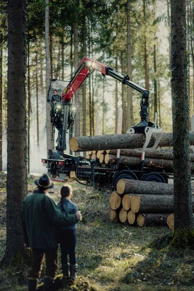 Palfinger Epsilon latest generation of timber harvesting Cranes