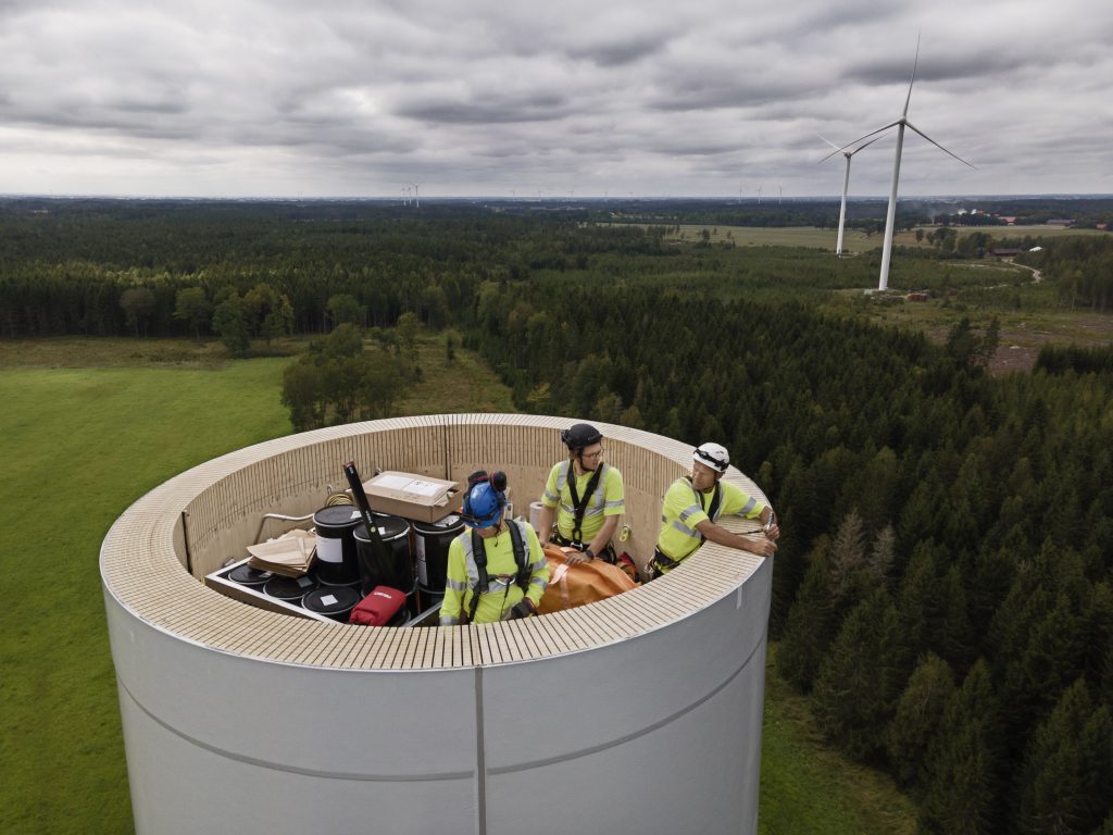 The Wind Of Change, Modvion's first commercial wooden wind turbine tower