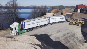 Electric Wood Chip Truck