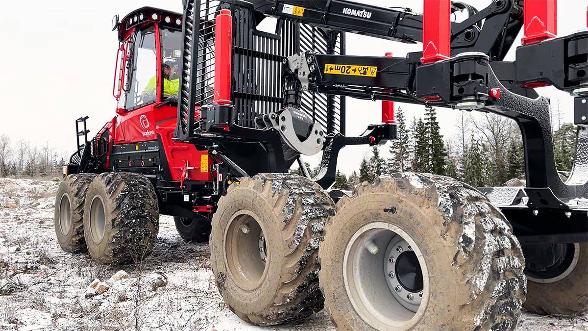 komatsu_skotare Automation of forest machines